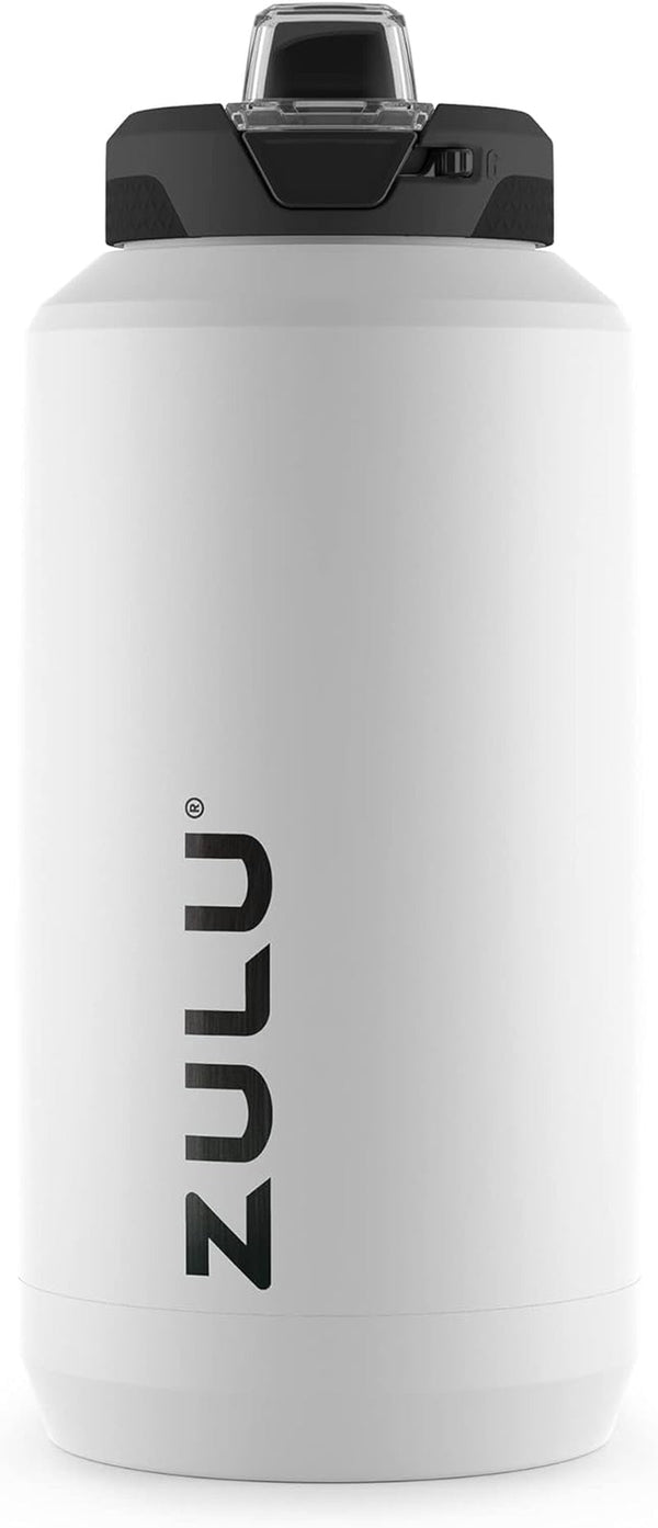 Goals Vacuum Insulated Large Capacity Stainless Steel Water Bottle | Reusable Jug Thermoses with Carry Handle | Leak-Proof Lid | Perfect for Travel, Workout, Gym, Hiking, Camping | 64Oz, 101Oz