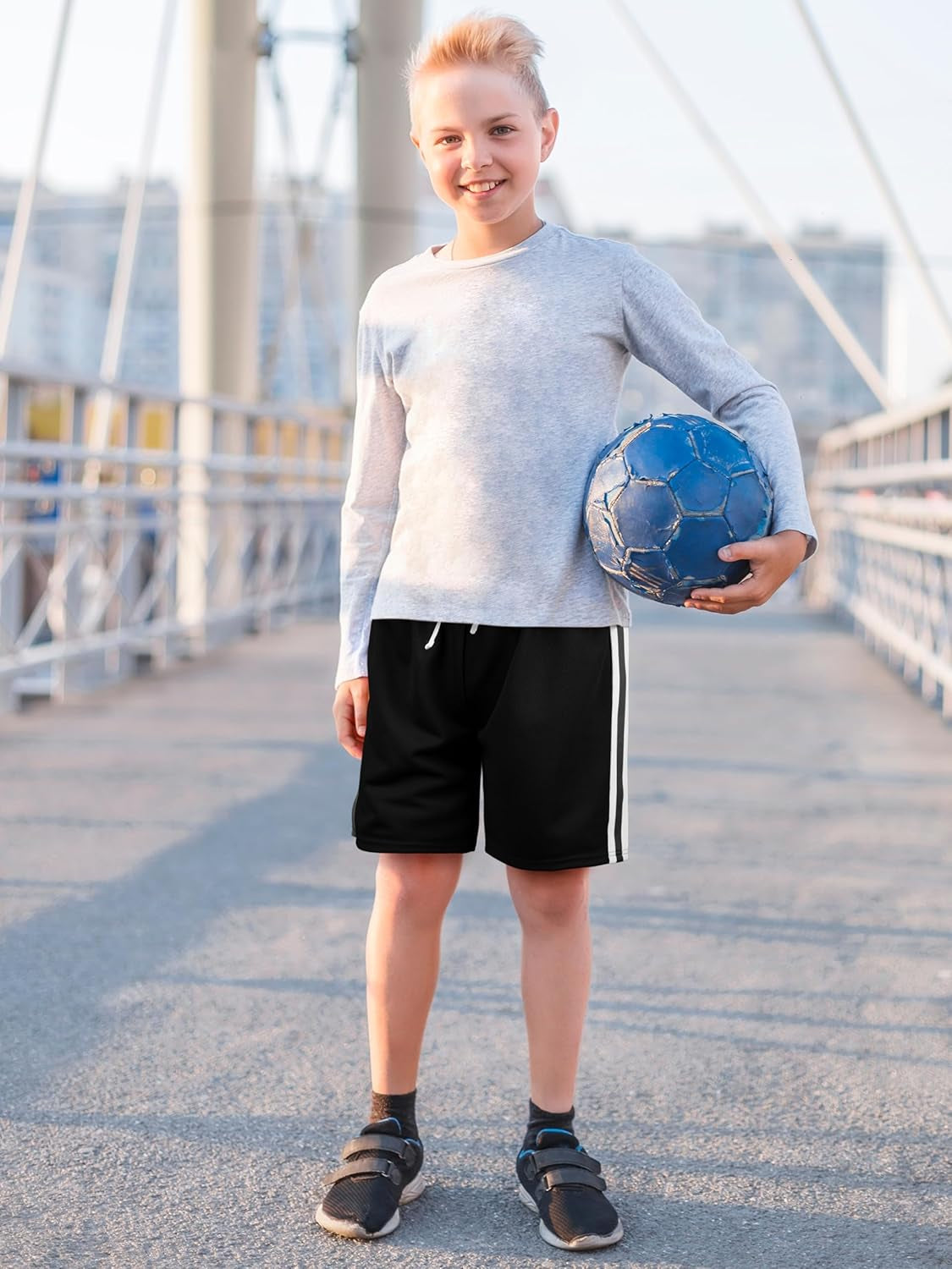 5 Pack Boys Shorts Boys Athletic Basketball Mesh Kids Soccer Gym Shorts Clothes Quick Dry Active Sports Shorts