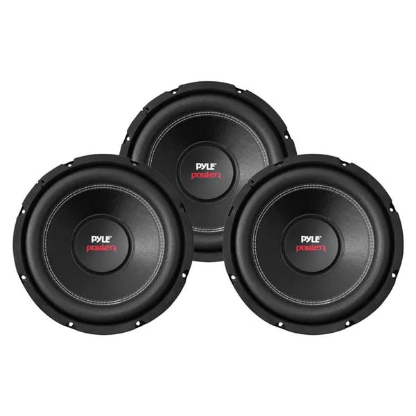 Pyle PLPW15D 15-Inch 2000 Watt 4-Ohm DVC Power Car Audio Subwoofer (3 Pack)