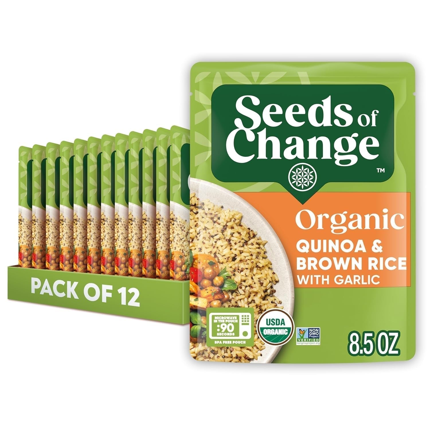 Organic Quinoa & Brown Rice 8.5 Ounce (Pack of 12)