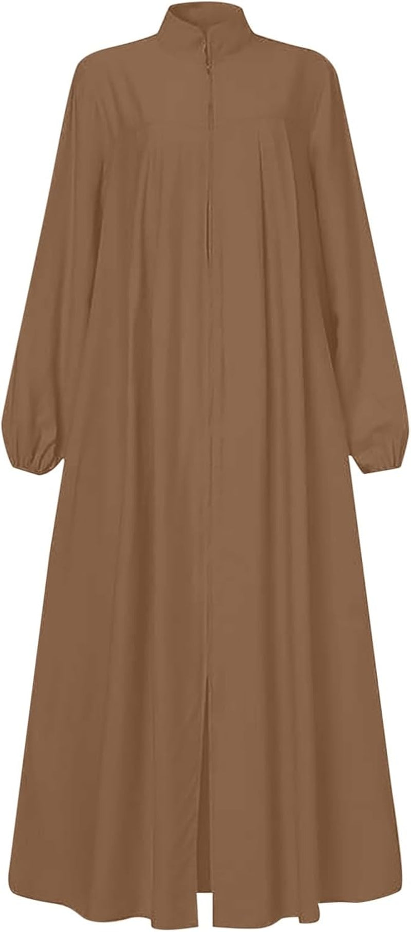 Women'S Chiffon Kaftan Abaya Dress Muslim Long Sleeve Self Tie Flowy Maxi Dress Abaya Casual Dress Dubai Outfits