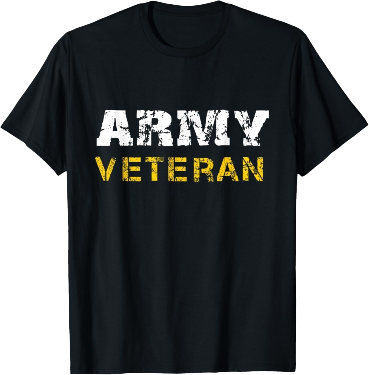US Army Veterans Distressed Font T-Shirt