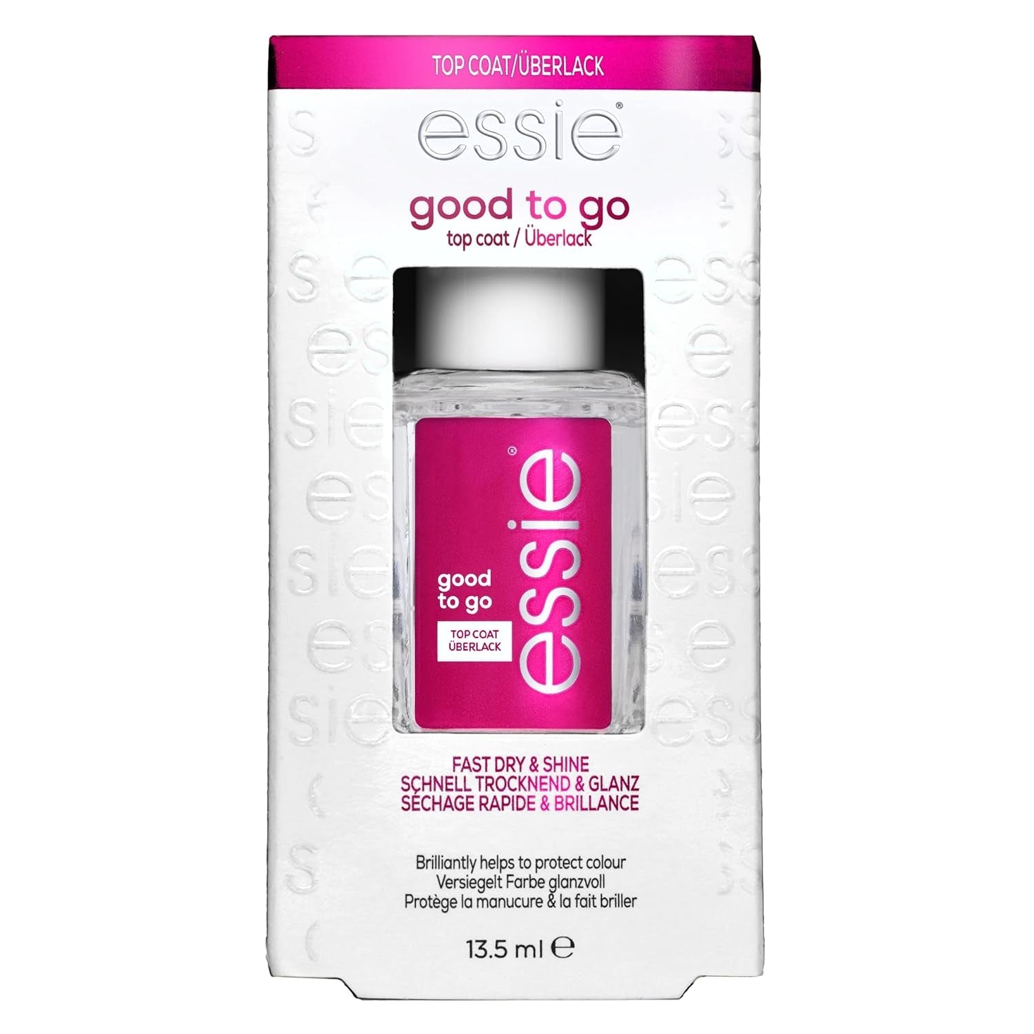 Nail Care, 8-Free Vegan, Good to Go Top Coat, Fast Dry and Shine Nail Polish, 0.46 Fl Oz