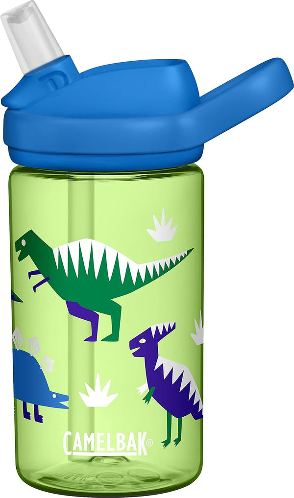 Eddy+ Kids Bpa-Free Water Bottle with Straw, 14Oz, Green, Model Number: 2282301040