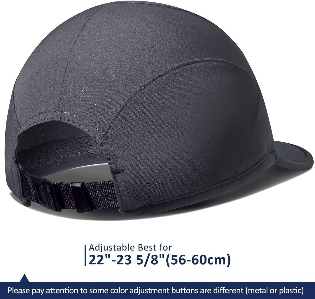 Stretch Running Hat with Soft Brim, Quick Dry, Unstructured, Unisex-Adult