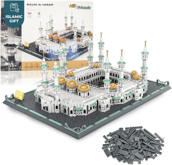 Masjid Al Haram Building Blocks Set - 2000+ Pcs Perfect Eid Gifts for Kids, Islamic Gifts - Grand Mosque of Mecca Islamic Toys for Kids