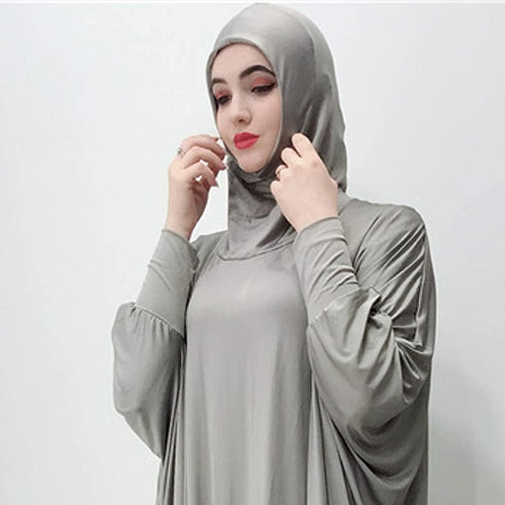 Women's hijab Muslim Dress Abaya Kaftan with Hijab Full Length Dress