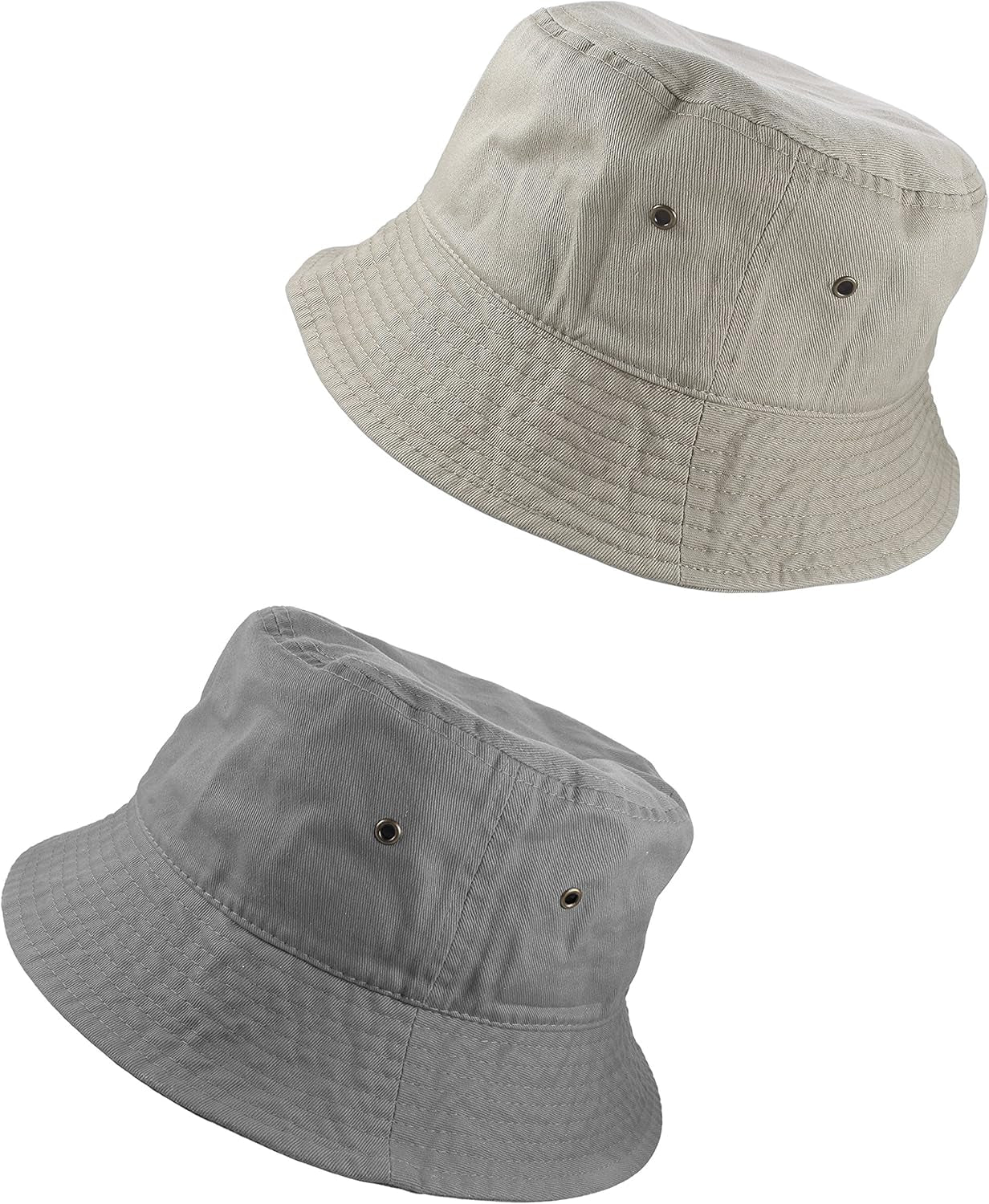 Solid Color 100% Cotton Bucket Hat for Women and Men Packable Travel Summer Beach Hat