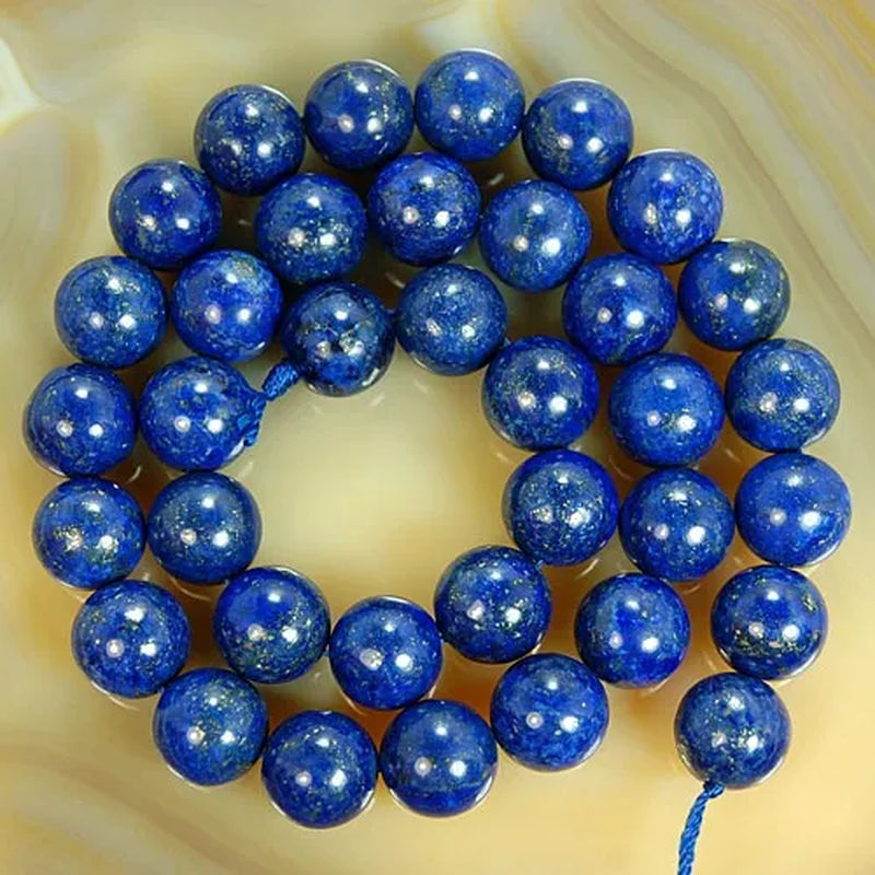 1pcs Natural Lapis Lazuli 4mm 6mm 8mm 10mm 12mm 14mm Round Beads 15.5inches/strand Pick Size For Jewelry Making