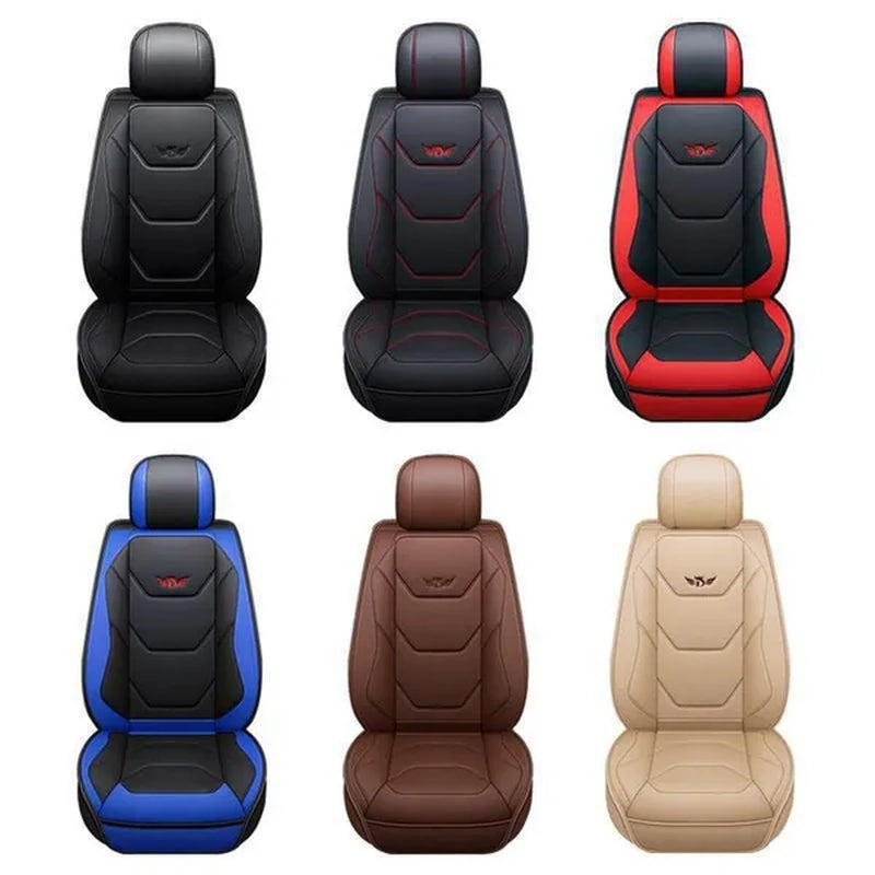 Universal 5D PU Leather Front Seat Cover Car Seat Mat Waterproof Car Seat Protector Breathable