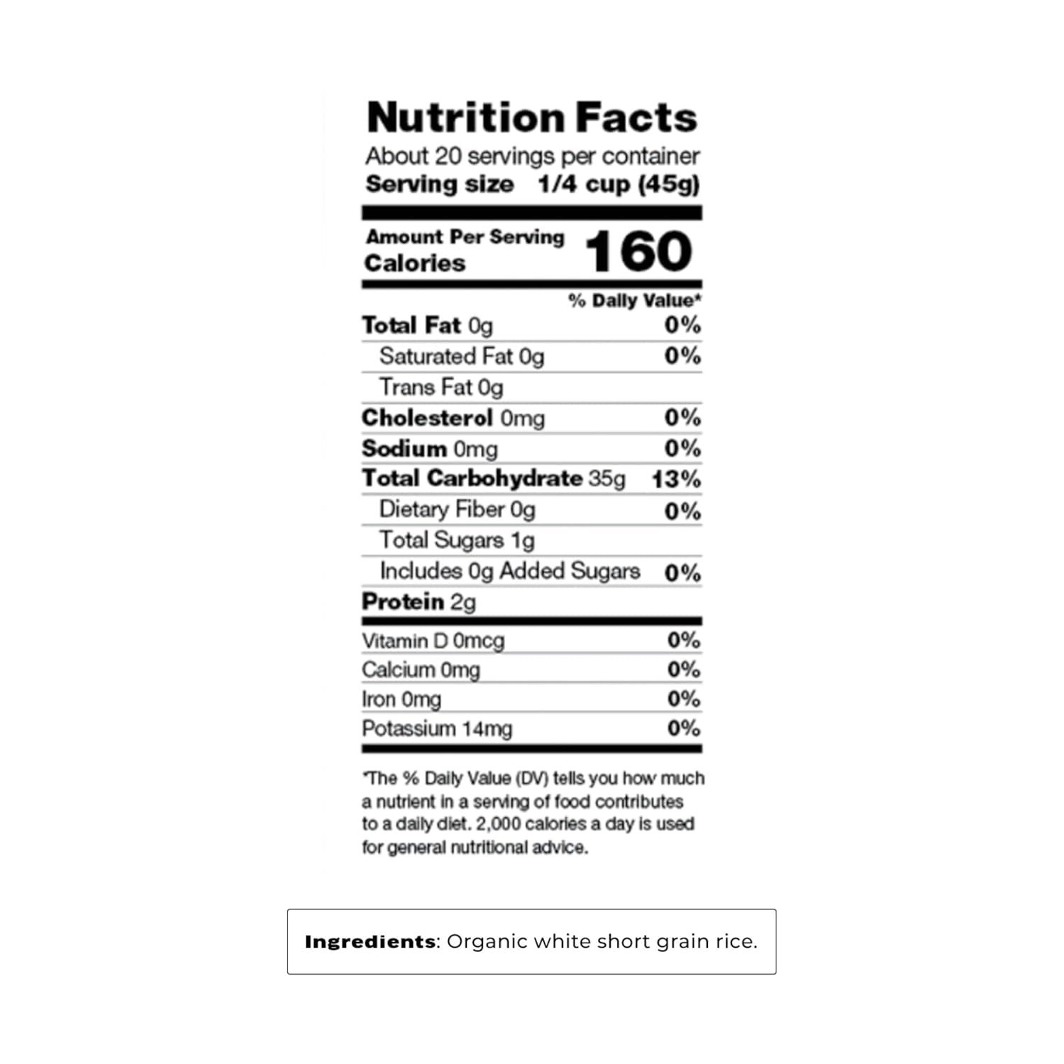 OCEANS HALO Organic Short Grain Sticky Rice, 32 OZ