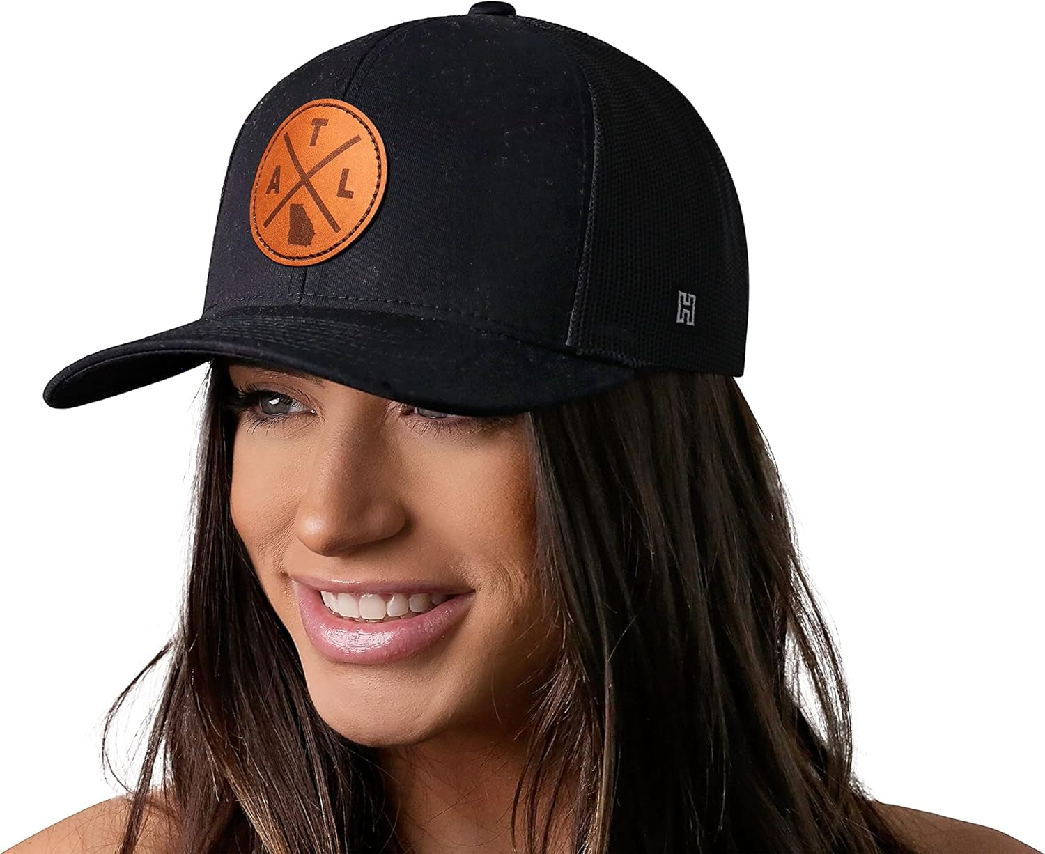 State City Trucker Hat for Men & Women, Adjustable Baseball Hat, Mesh Snapback, Sturdy Outdoor Black Golf Hat