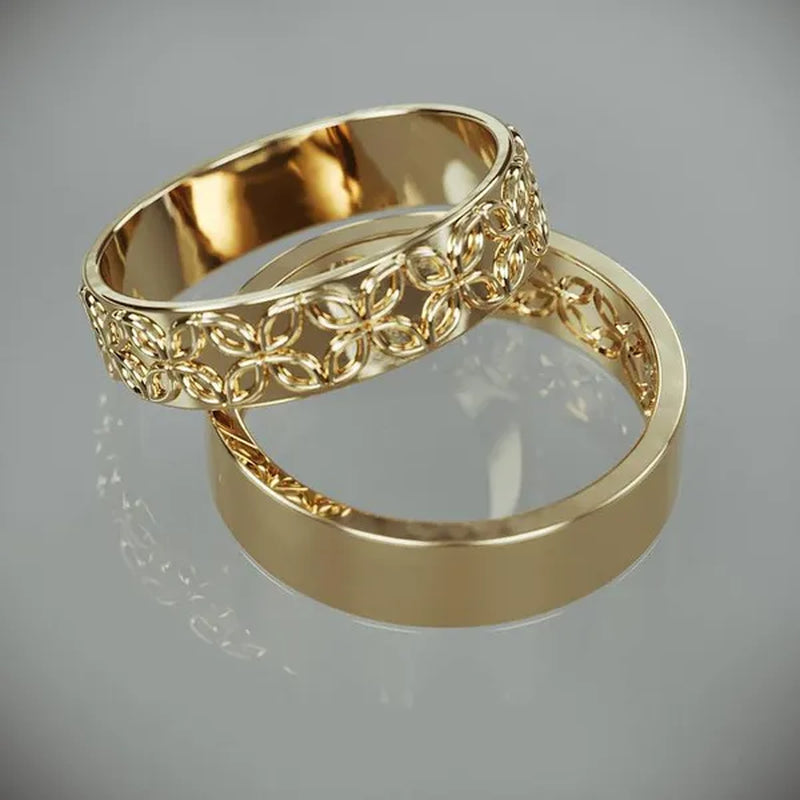 2Pcs Fashion Exquisite 925 Sterling Silver Engagement Wedding Love Set Ring Size 6-10