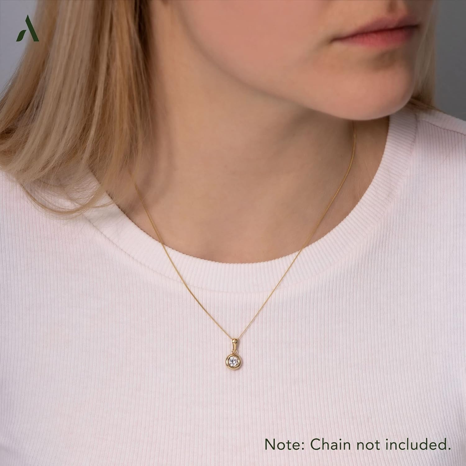 Allure Women 9Ct Gold Pendant with Cubic Zirconia