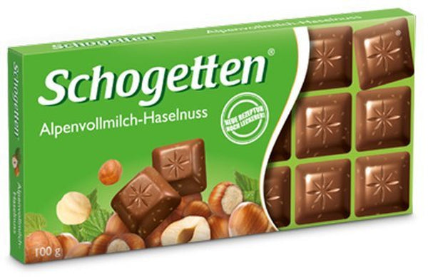 Alpenvollmilch-Haselnuss / Milk Choclate Hazelnut (3 Bars Each 100G) - Fresh from Germany