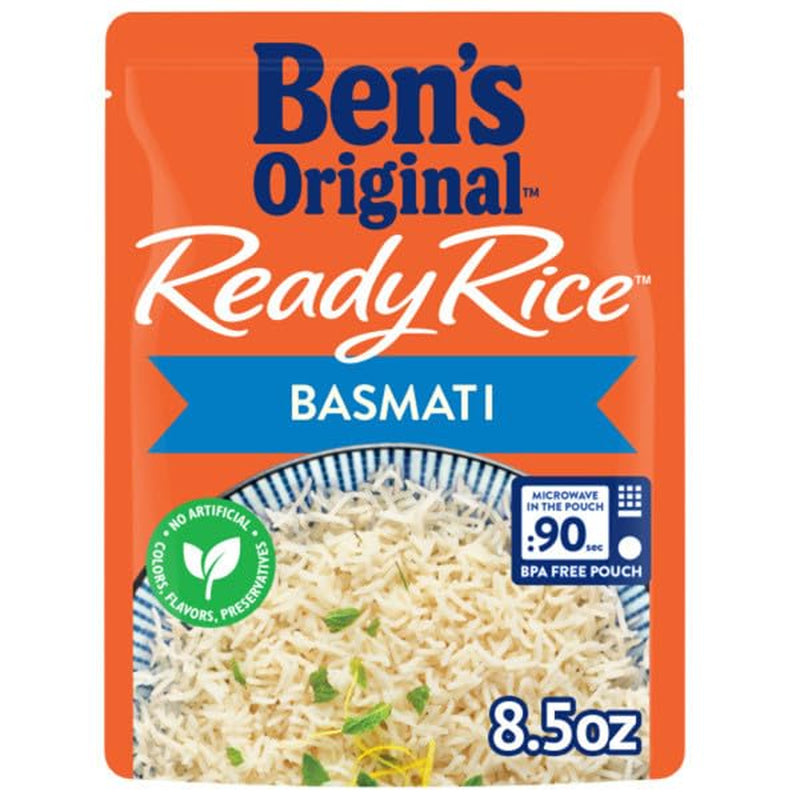 Ready Rice Basmati Rice, Easy Side Dish, 8.5 Oz Pouch (Pack of 6)