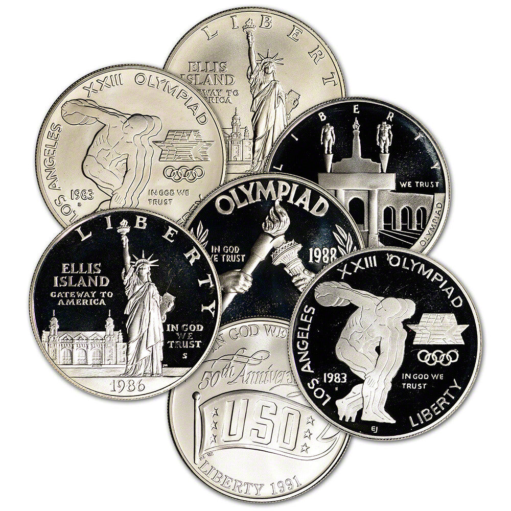 TWENTY (20) US Silver $1 Commemorative Coins in Capules .7734 Oz Random Date