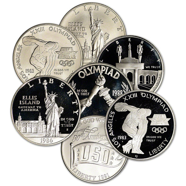 TWENTY (20) US Silver $1 Commemorative Coins in Capules .7734 Oz Random Date