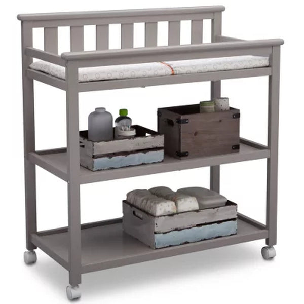 Delta Children Flat Top Changing Table with Wheels, Choose Color