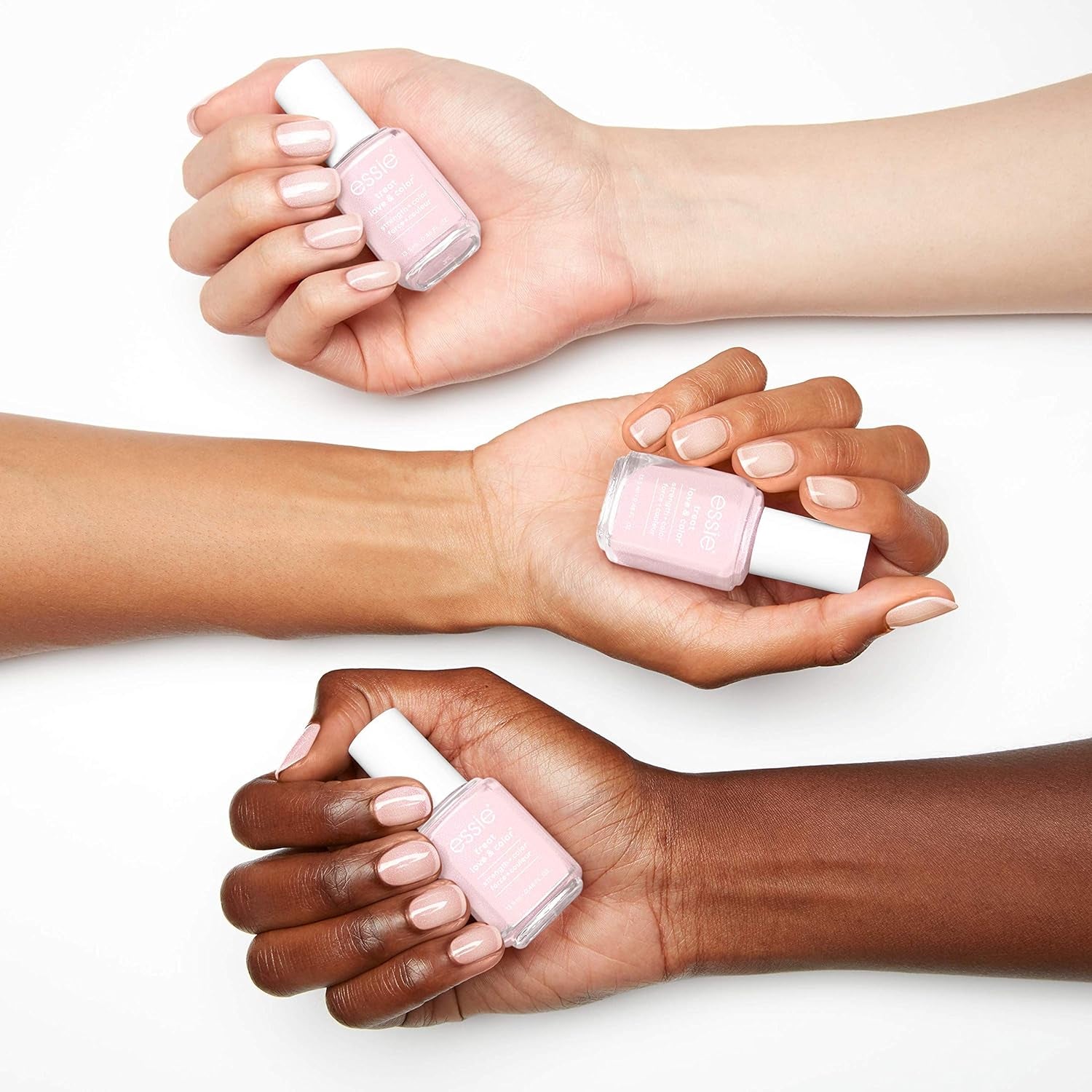 Treat,Love and Color, Strength and Color Nail Care Polish, Sheers to You, Sheer Pink, 0.46 Ounce