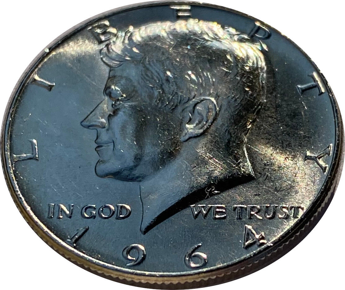 1964 Kennedy Half Dollar 90% SILVER US Mint Coin BU