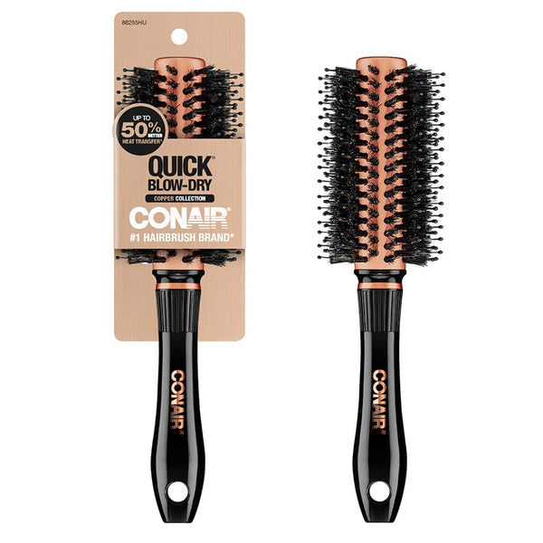 Copper Collection round Hair Dryer Brush - Blow Out Styler for Voluminous Looks