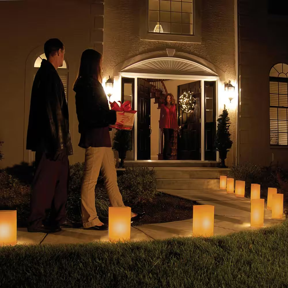 Tan/Kraft Electric Luminaria Kit (Set of 10)