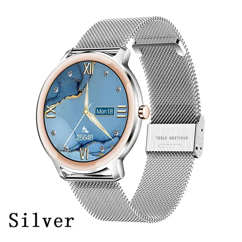 7.3mm Ultra Thin Multifunction Sport Smart Watches for Man Woman 2020 Intelligent Smartwatch Rose Gold Smartwatch Fitness Tracker Bracelet Blood Pressure for Android Ios[<>]