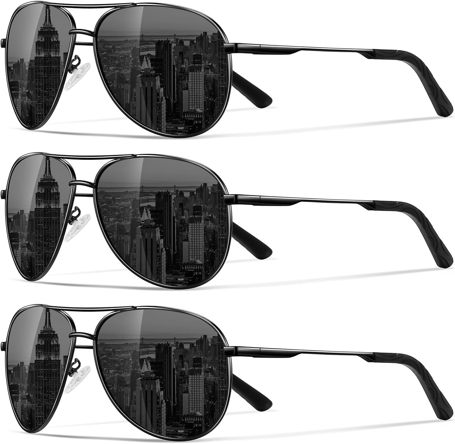 Polarized Aviator Sunglasses for Men Women, Driving Mens Sun Glasses with UV Protection for Fishing Golf