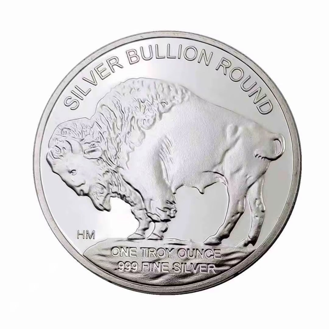 Non-Magnetic USA Commemorative Coins Fine Silver 2015 Liberty Indian/Buffalo Challenge Collectible Souvenir Gifts