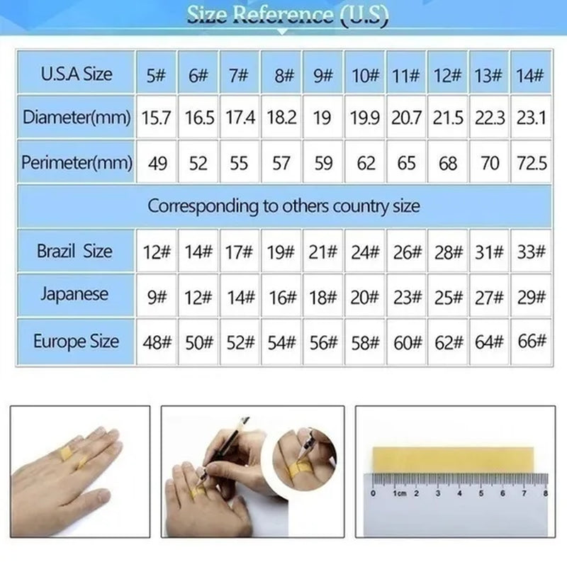 New Fashion Colorful Couple Diamond Ring Simple Glossy Wedding Engagement Titanium Steel Ring Jewelry Size 5-13