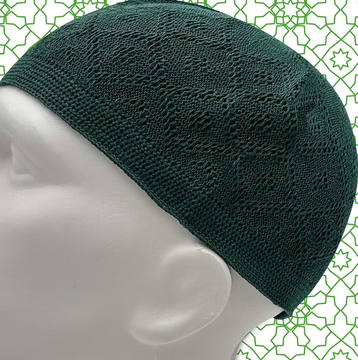 Kufi Hats for Men, Muslim Clothes for Men,%100 Breathable Skull Beanie, Crochet Cap, Handicraft Taqiyah, Cufi, Kufe