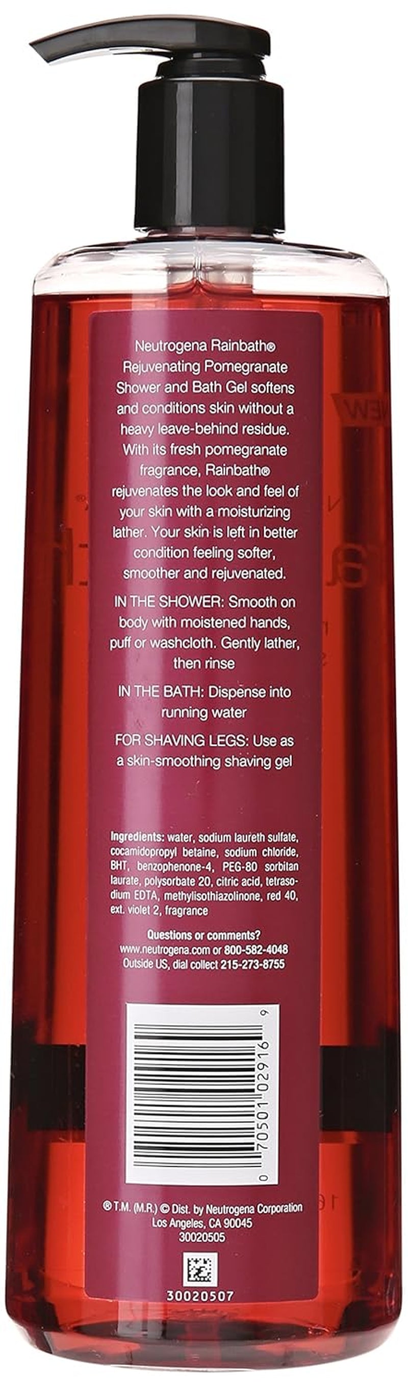 Rainbath Multi-Pack of 3, 1 Original Formula, 1 Pomegranate and 1 Pear & Green Tea, 16 Fl Oz Bottles