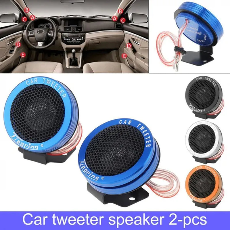 2Pcs 150W Car Silk Dome Tweeter Audio Loudspeaker Car Stereo Treble Speaker for Car