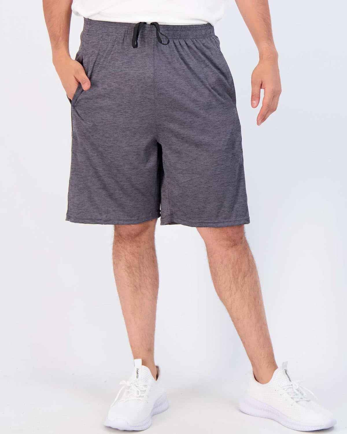 5 Pack Men'S Active Quick Dry Fit Shorts - Athletic Running Gym Workout Casual Shorts with Pockets Bulk