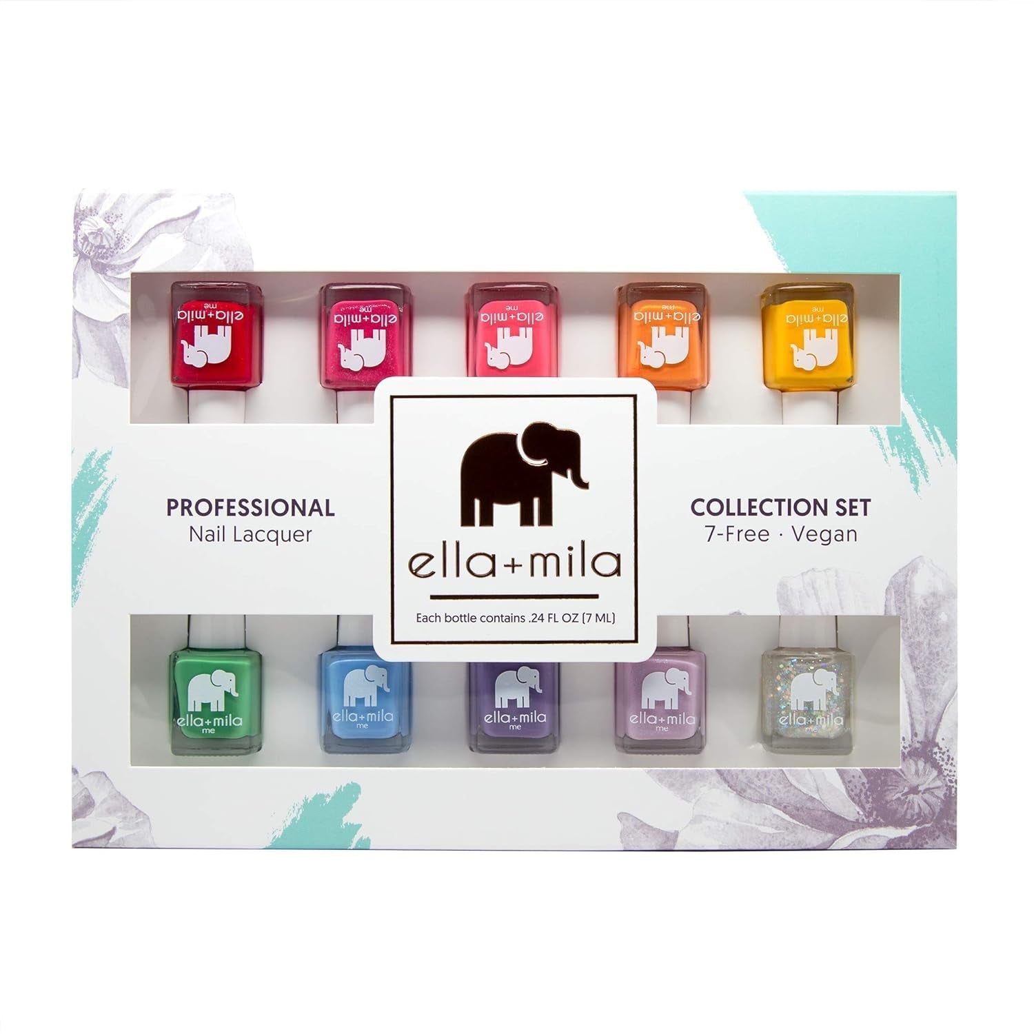 Professional Nail Polish Set - Quick Dry Nail Polish - Long-Lasting & Chip Resistant Nail Polish Kit (Me Collection - 10 Pack - 0.24 Fl Oz Each)