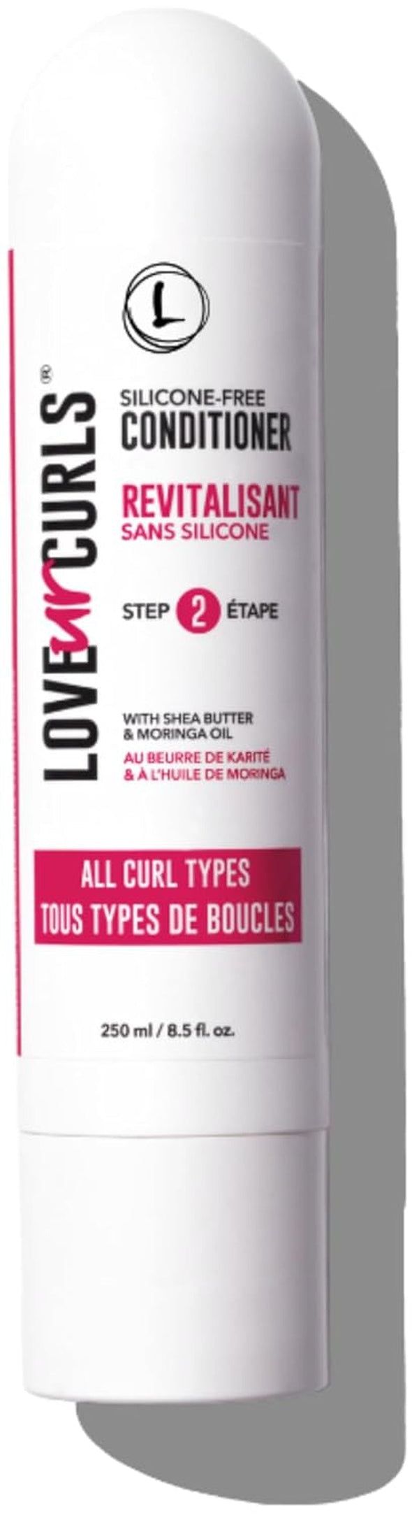 LUS Brands Conditioner for Curly, Wavy, Kinky-Coily Hair, 8.5 Oz - Silicone-Free, Hydrating, Detangling for Soft, Smooth Curl Definition - Hair Treatment for Dry Damaged Hair