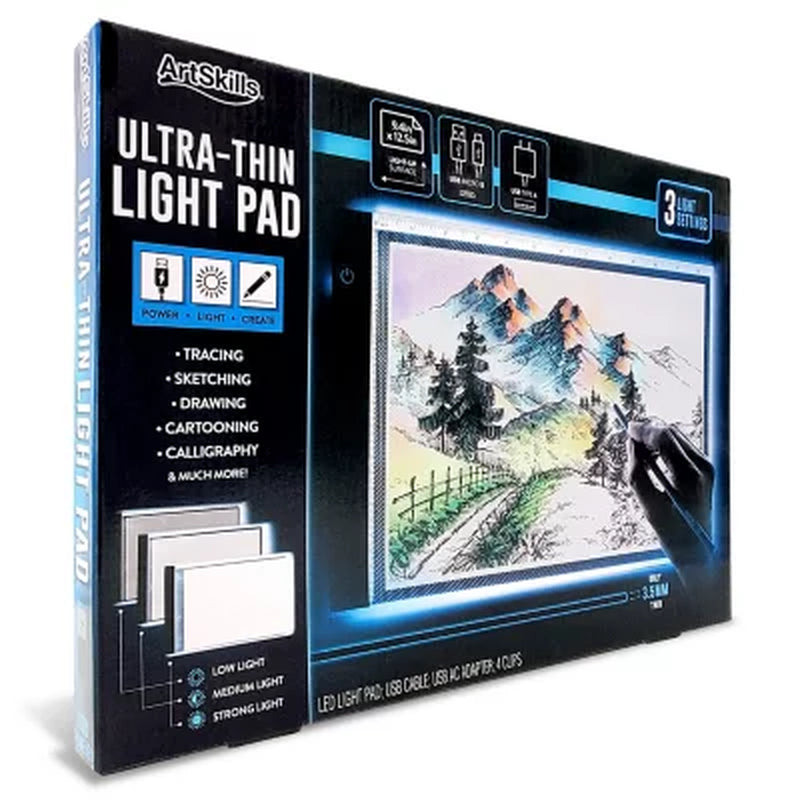 Artskills Ultra-Thin LED Light Pad for Tracing and Drawing