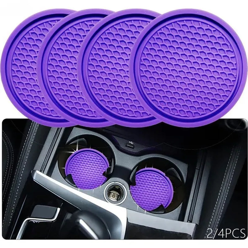 Car Interior With Car Cup Coaster - Anti-Slip & Universal Car Accessories