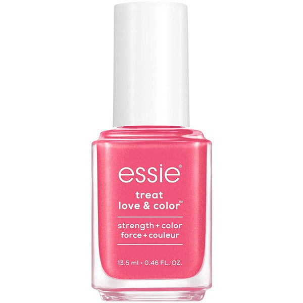 Strength and Color Nail Care Polish, Punch It Up, Full Coverage Pink with Blue Undertones, 0.46 Ounce