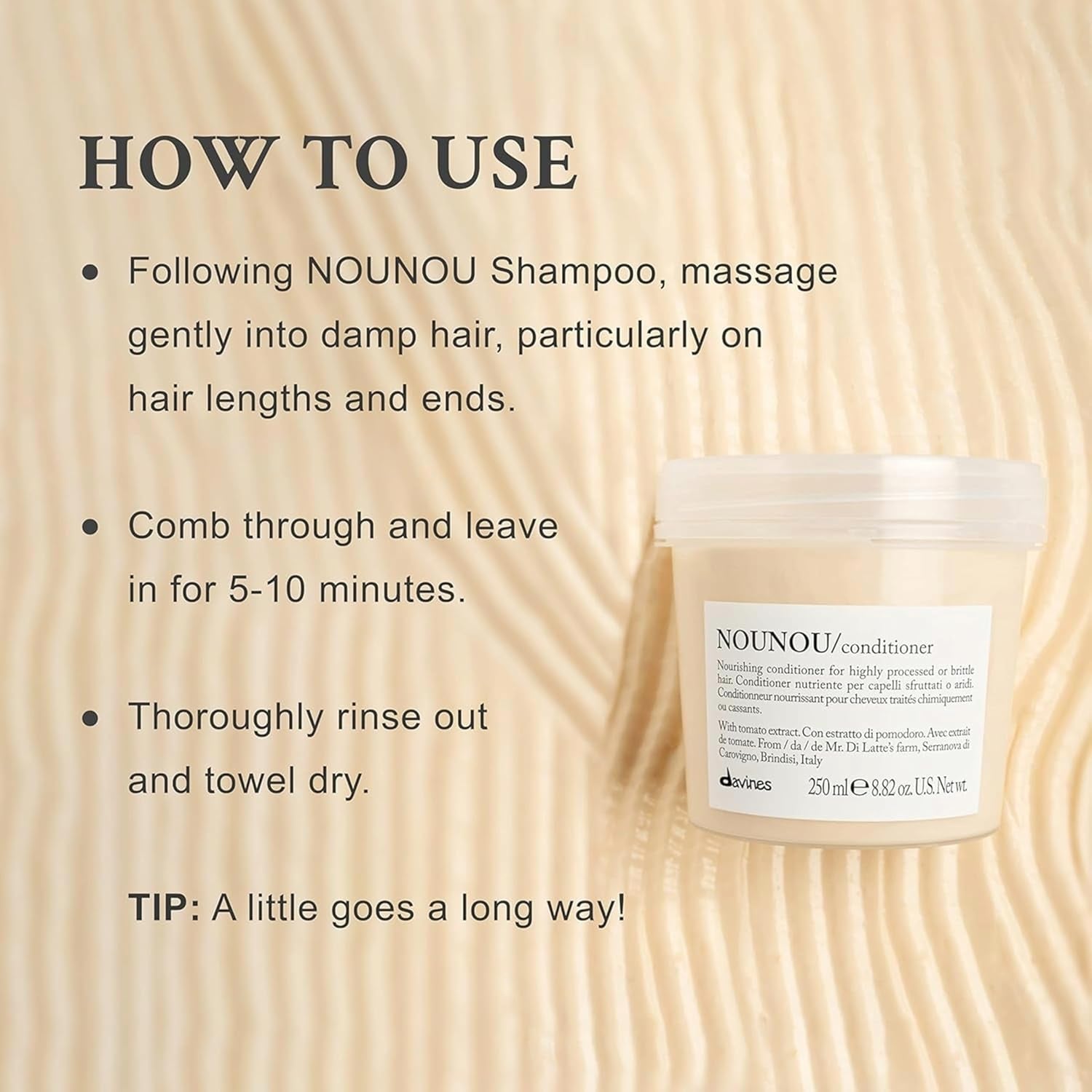NOUNOU Conditioner, Hydrating Deep Conditioner for Bleached, Permed, Relaxed, Damaged or Very Dry Hair, Replenishes Chemically Processed Hair