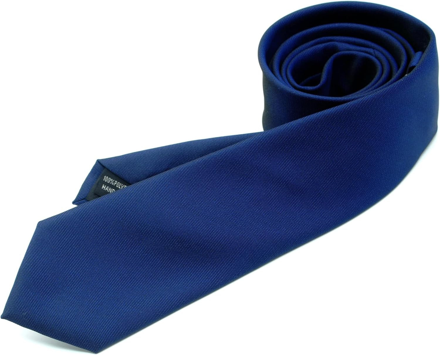 Skinny Solid Ties for Men, 2.5 Inch Slim Plain Neckties 4-Pack