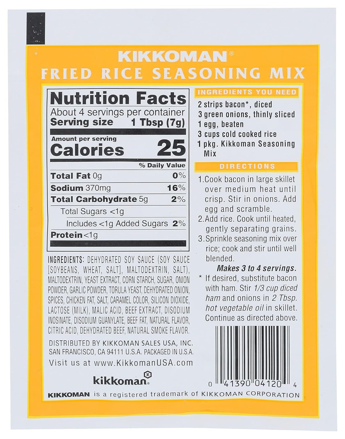 Fried Rice Seasoning Mix, 1 Oz