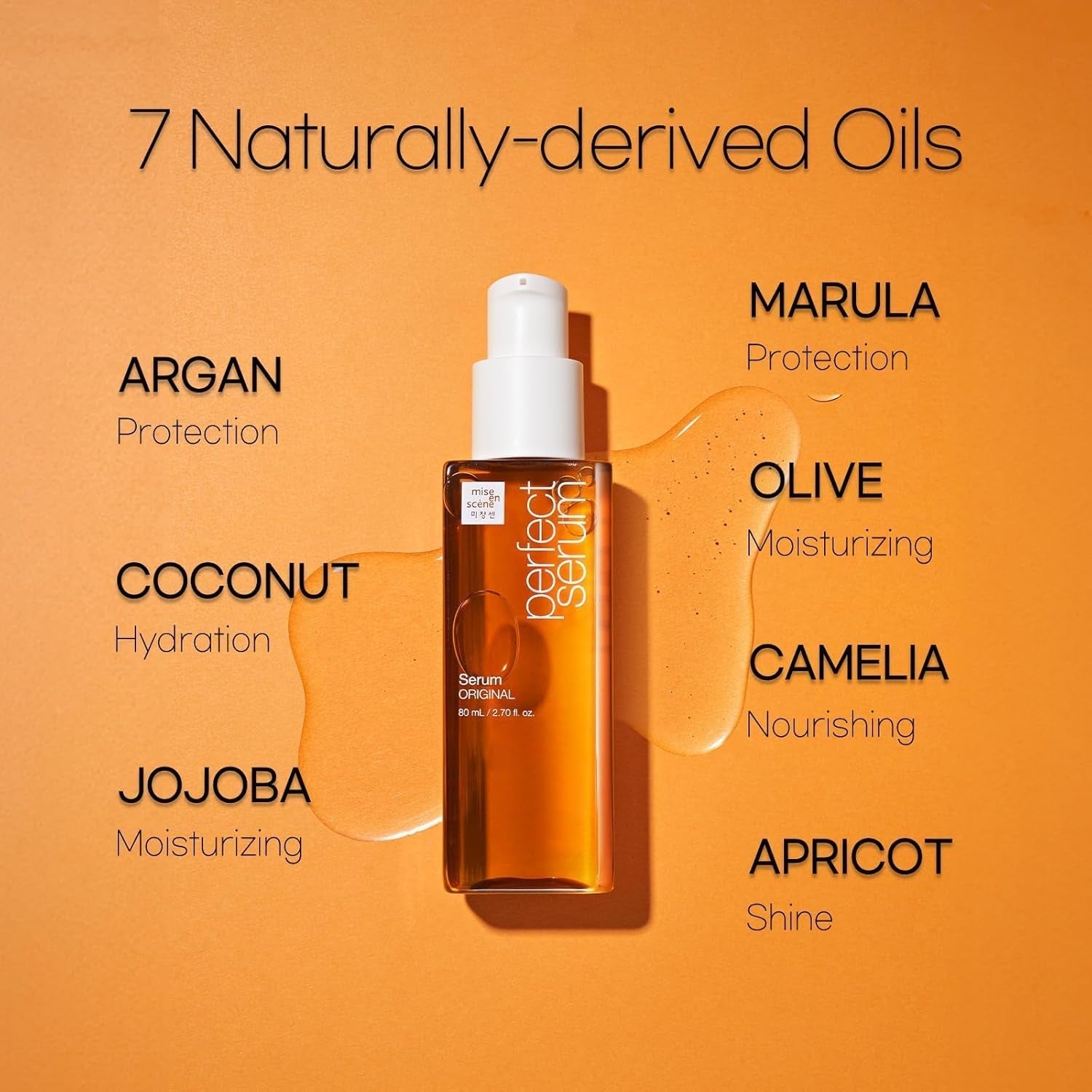 Perfectserum Original - Hairoil for Frizzy & Dry, Hydration and Nutrition Hairy Essence for Damage Care, Korean Haircare Product, Hair Serum 2.71 Fl. Oz.