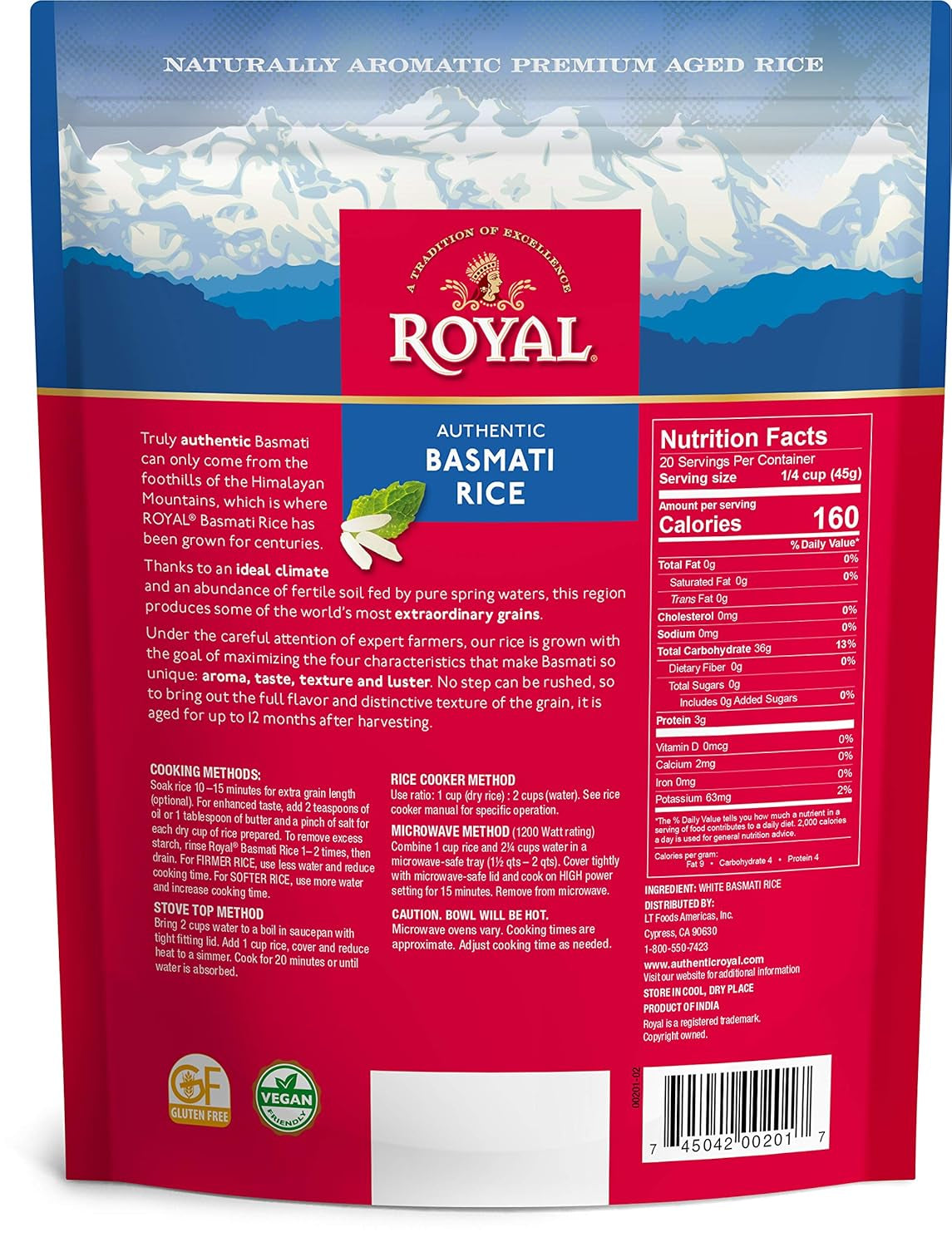 White Basmati Rice, 32 Oz
