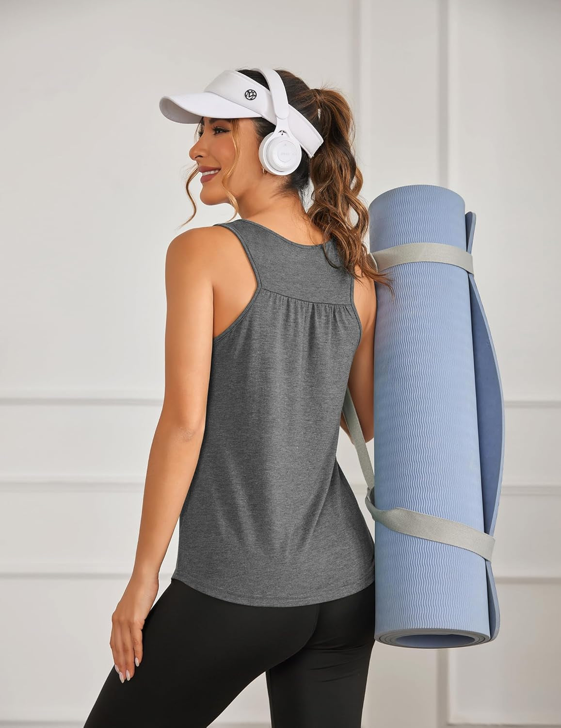 Workout Tank Tops for Women Racerback Loose Fit Yoga Top Sleeveless Gym Shirt Running Athletic Tanks Pack S-3XL