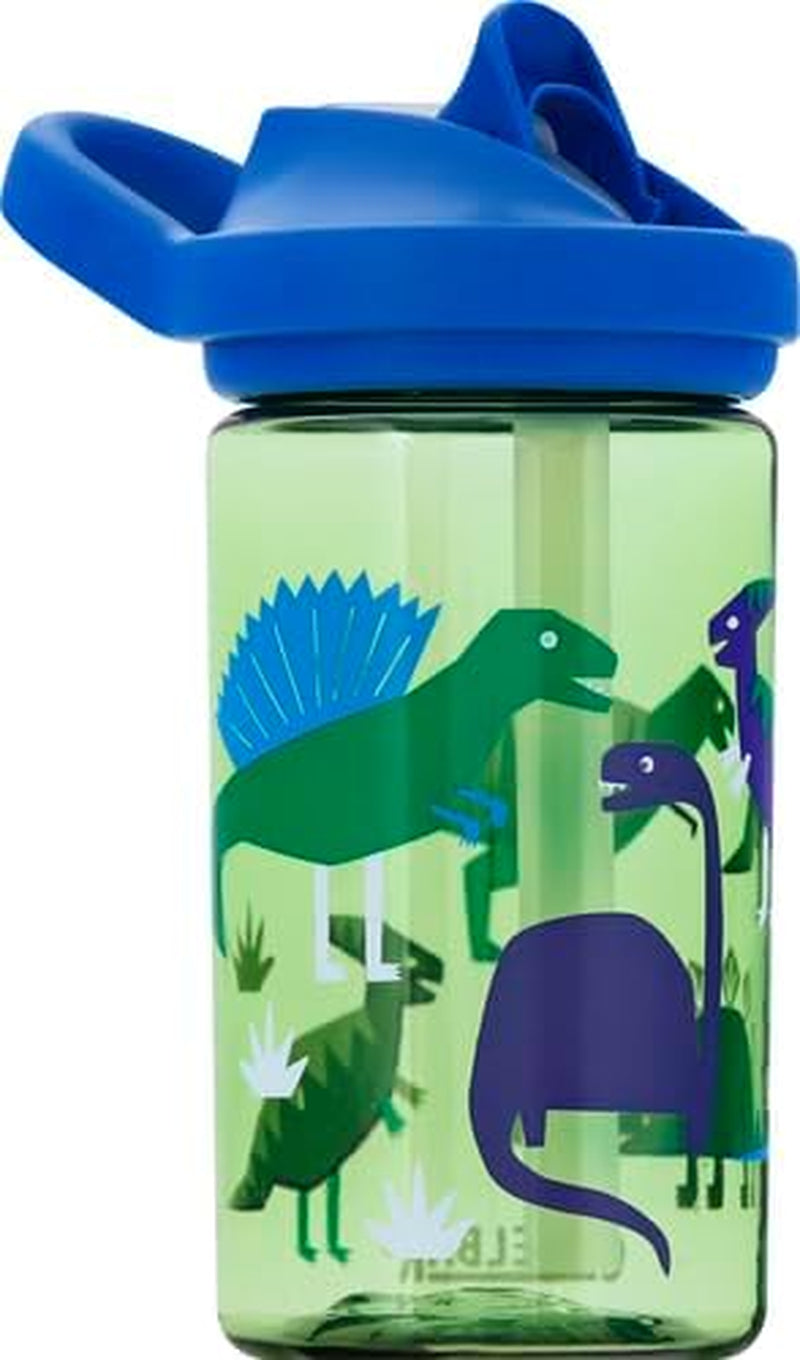 Eddy+ Kids Bpa-Free Water Bottle with Straw, 14Oz, Green, Model Number: 2282301040