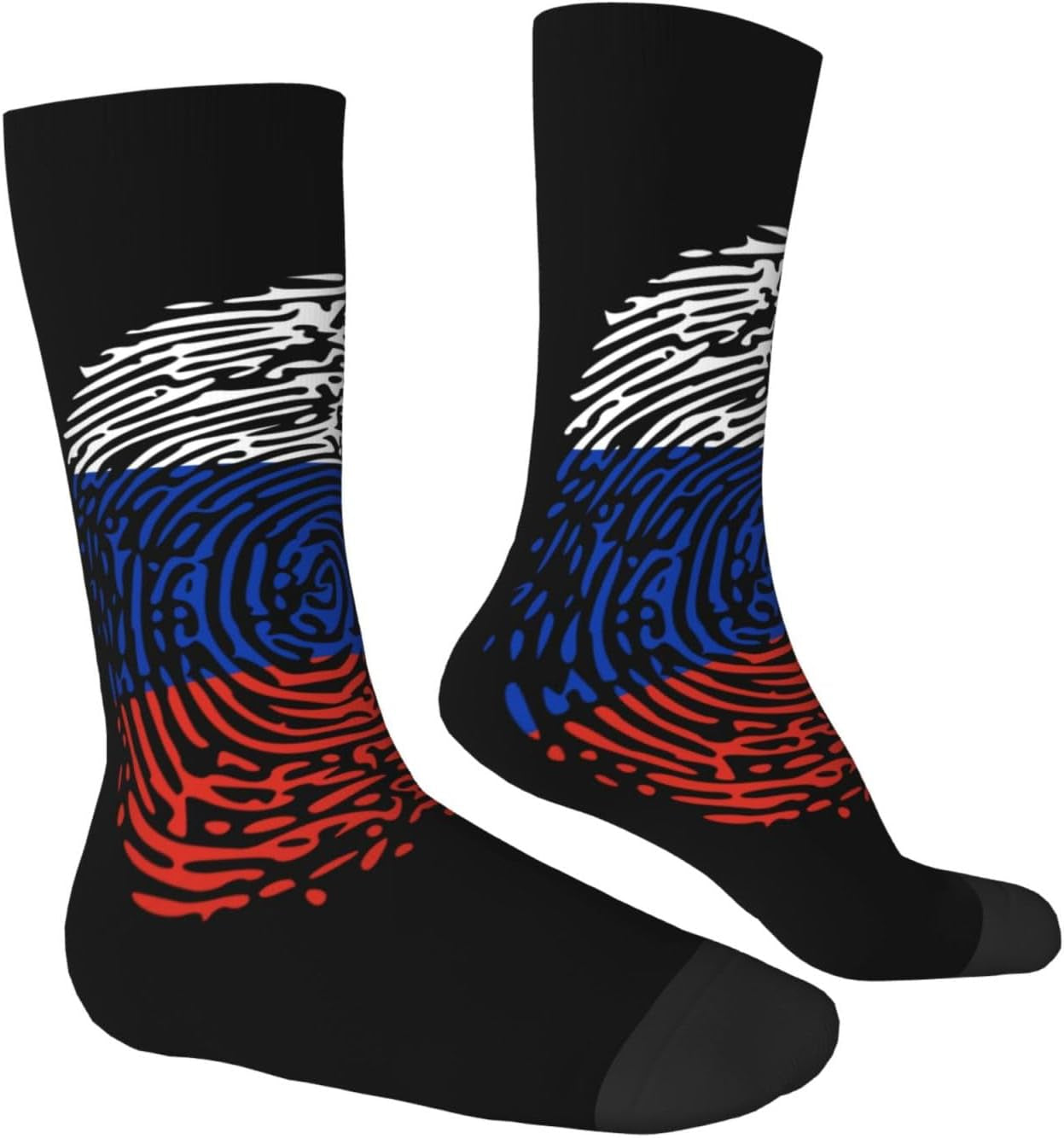 Russian Dna Russia Flag Crew Socks Summer Moisture Wicking Athletic Socks for Mens and Womens
