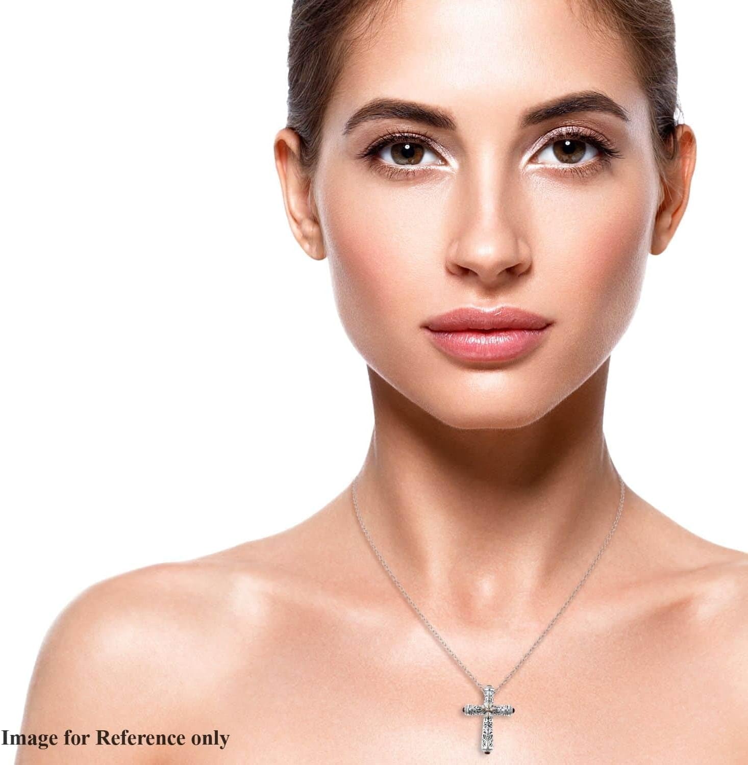 Stainless Steel Celtic Cross Necklace for Women Men Yellow Gold ION Plated Tigers Eye Stone Christian Jewelry Religious Prayer Gifts for Women Chain Size 20" Birthday Gifts