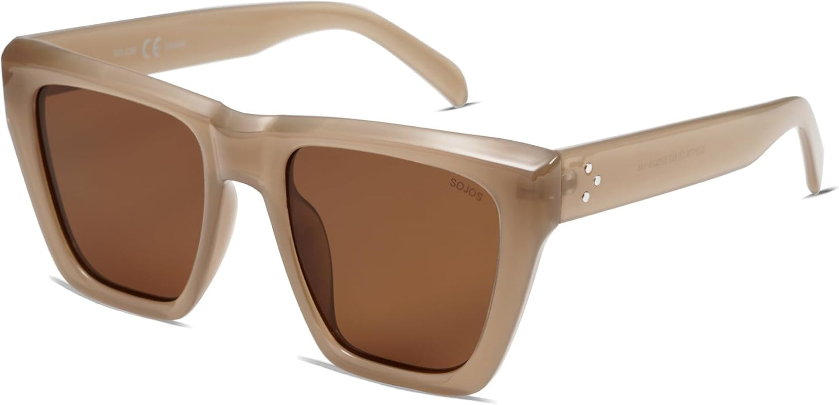 Fashion Oversized Square Cat Eye Polarized Sunglasses for Women Trendy Cateye Style Womens Sunglasses SJ2179